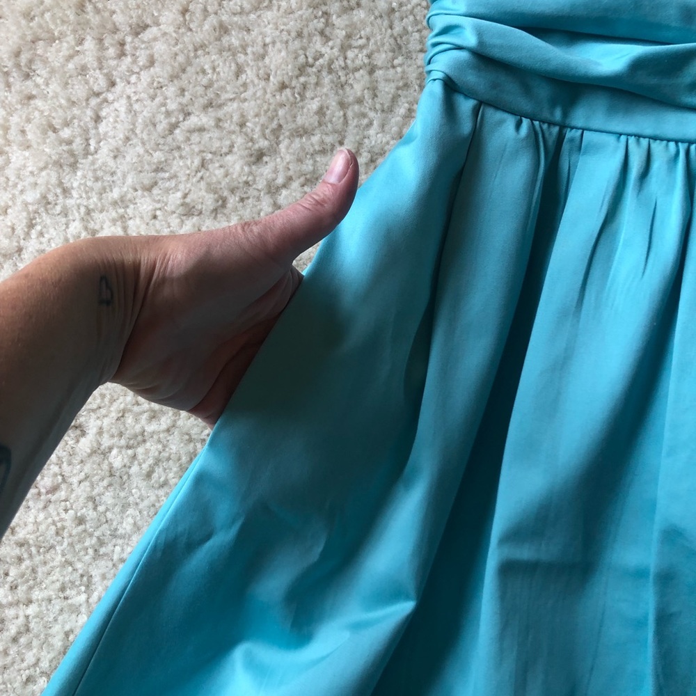 💙Caribbean Ocean Blue Formal Dress w/Pockets 💙 - Picture 2 of 4